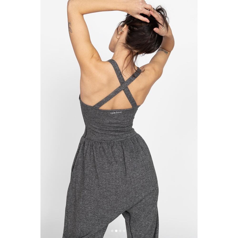 ImBodhi Bodhi Jumper Cross Back Lenzing Activewear Grey Harem, M